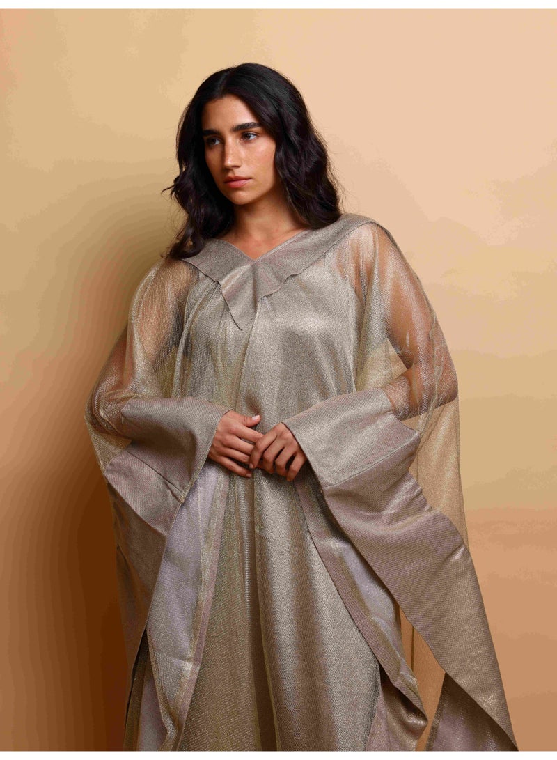 Ikkxa Noura Jalabiya IK1082 Brown - Image 2